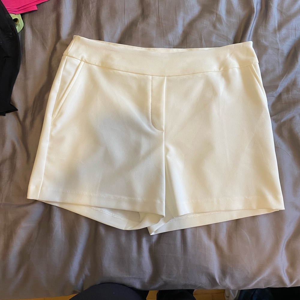 Elegant Cream Women's Shorts